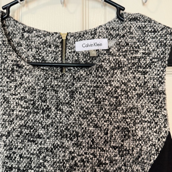 Calvin Klein Black and Gray Midi Dress - Picture 2 of 7